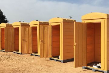 Plastik WC Kabine | Orange